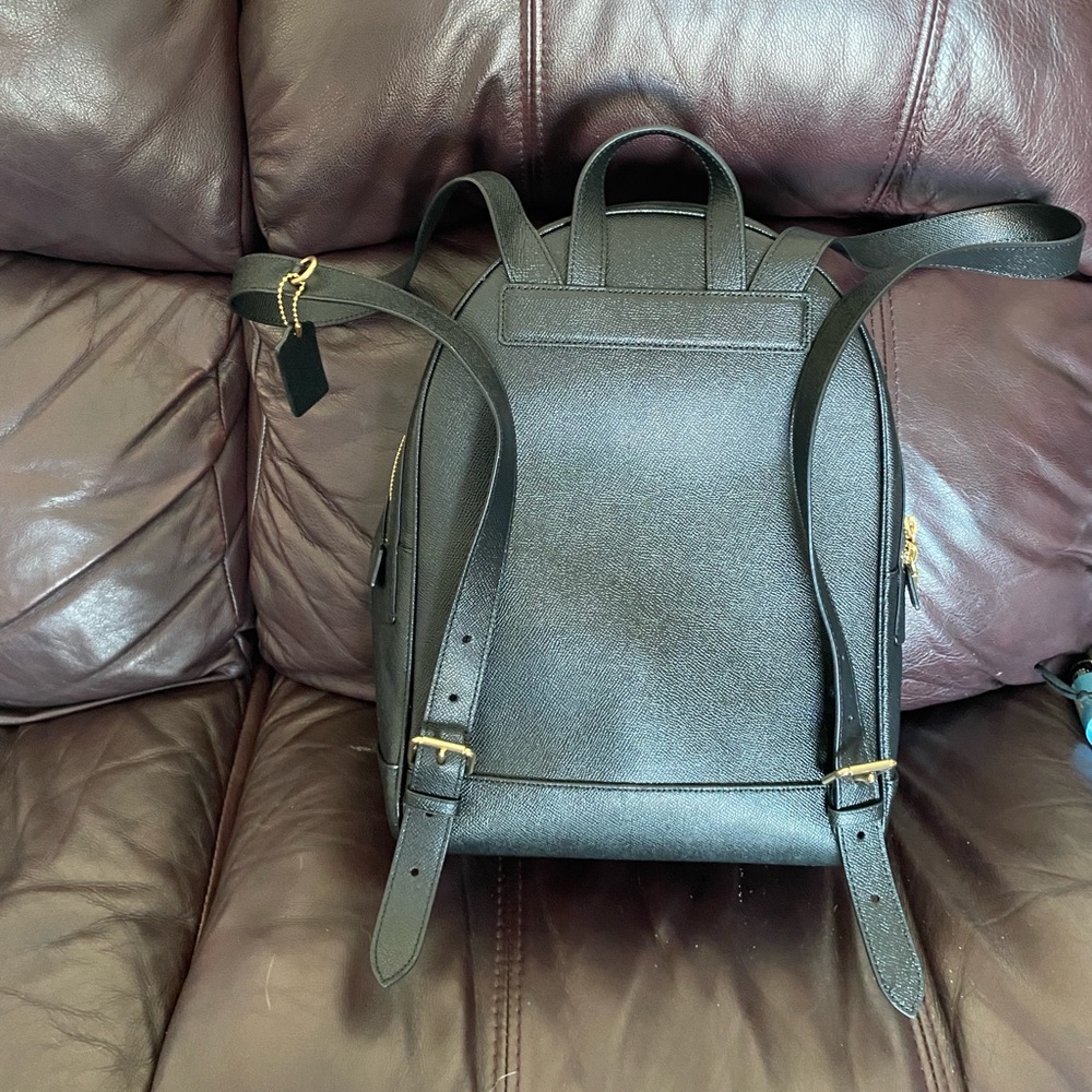 Coach backpack purse, Black, never used just to bug for me all original packing